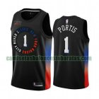 Camiseta Bobby Portis 1 New York Knicks 2020-21 City Edition Negro Hombre
