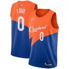 Camiseta Kevin Love 0 Cleveland Cavaliers 2019 Azul Hombre