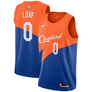 Camiseta Kevin Love 0 Cleveland Cavaliers 2019 Azul Hombre
