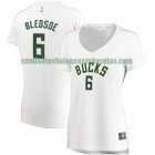 Camiseta Eric Bledsoe 6 Milwaukee Bucks association edition Blanco Mujer