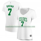 Camiseta Jaylen Brown 7 Boston Celtics association edition Blanco Mujer