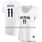 Camiseta Jrue Holiday 11 New Orleans Pelicans association edition Blanco Mujer