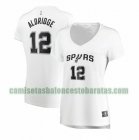 Camiseta LaMarcus Aldridge 12 San Antonio Spurs association edition Blanco Mujer