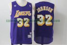 Camiseta Magic Johnson 32 Los Angeles Lakers Baloncesto Barato Púrpura Hombre