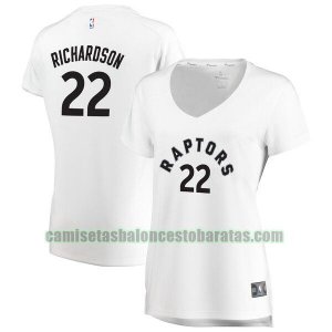 Camiseta Malachi Richardson 22 Toronto Raptors association edition Blanco Mujer