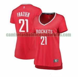 Camiseta Michael Frazier 21 Houston Rockets icon edition Rojo Mujer