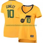 Camiseta Mike Conley 10 Utah Jazz statement edition Amarillo Mujer