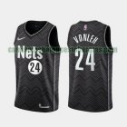 Camiseta Noah Vonleh 24 Brooklyn Nets 2020-21 Earned Edition negro Hombre