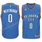 camiseta oklahoma city thunder 2014-2015 con russell westbrook #0 azul