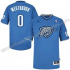 camisetas nba russell westbrook #0 oklahoma city thunder azul