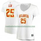 Camiseta Alex Len 25 Atlanta Hawks association edition Blanco Mujer