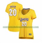 Camiseta Andre Ingram 20 Los Angeles Lakers icon edition Amarillo Mujer