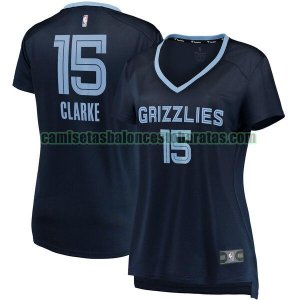Camiseta Brandon Clarke 15 Memphis Grizzlies icon edition Armada Mujer
