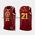 Camiseta DAVIS 21 Cleveland Cavaliers 2022 75 aniversario edición de la ciudad rojo Hombre