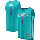 Camiseta Malik Monk 1 Charlotte Hornets 2019 Azul Hombre