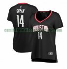 Camiseta Gerald Green 14 Houston Rockets statement edition Negro Mujer