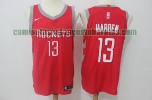 Camiseta James Harden 13 Houston Rockets Baloncesto rojo Hombre