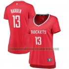 Camiseta James Harden 13 Houston Rockets icónico Rojo Mujer