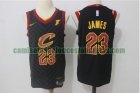 Camiseta LeBron James 23 Cleveland Cavaliers Baloncesto Negro Hombre