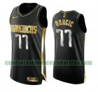 Camiseta Luka Doncic 77 Dallas Mavericks 2020-21 Golden Edition Swingman negro Hombre