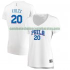 Camiseta Markelle Fultz 20 Philadelphia 76ers association edition Blanco Mujer