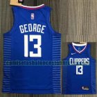 Camiseta NBA GEORGE 13 Los Angeles Clippers 21-22 75 aniversario Azul Hombre