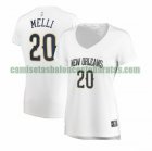 Camiseta Nicolo Melli 20 New Orleans Pelicans association edition Blanco Mujer