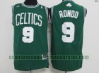Camiseta Rajon Rondo 9 Boston Celtics Baloncesto Verde Hombre