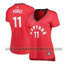 Camiseta Shamorie Ponds 11 Toronto Raptors icon edition Rojo Mujer