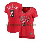Camiseta Shaquille Harrison 3 Chicago Bulls icon edition Rojo Mujer