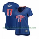 Camiseta Tony Snell 17 Detroit Pistons icon edition Azul Mujer