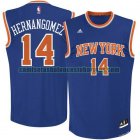 Camiseta Willy Hernangomez 14 New York Knicks Road Replica Azul Hombre