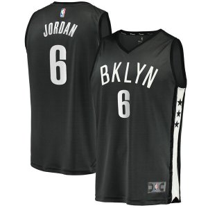 Camiseta DeAndre Jordan 6 Brooklyn Nets 2019 Negro Hombre
