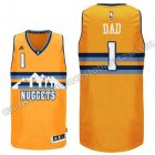 camisetas nba denver nuggets 2016 con dad logo 1 amarillo