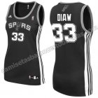 camiseta baloncesto mujer boris diaw #33 san antonio spurs negro