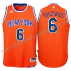 camisetas baloncesto ninos new york knicks kristaps porzingis #6 naranja
