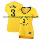 Camiseta Aaron Holiday 3 Indiana Pacers statement edition Amarillo Mujer