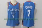Camiseta Carmelo Anthony 7 Oklahoma City Thunder Azul Hombre