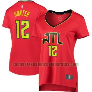 Camiseta De'Andre Hunter 12 Atlanta Hawks statement edition Rojo Mujer