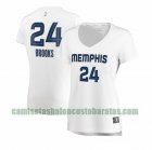 Camiseta Dillon Brooks 24 Memphis Grizzlies association edition Blanco Mujer