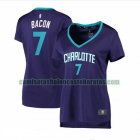 Camiseta Dwayne Bacon 7 Charlotte Hornets statement edition Púrpura Mujer