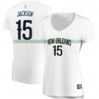 Camiseta Frank Jackson 15 New Orleans Pelicans association edition Blanco Mujer