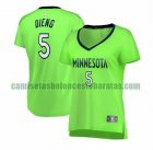 Camiseta Gorgui Dieng 5 Minnesota Timberwolves statement edition Verde Mujer