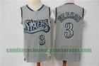 Camiseta IVERSON 3 Philadelphia 76ers Edición limitada retro Gris Hombre