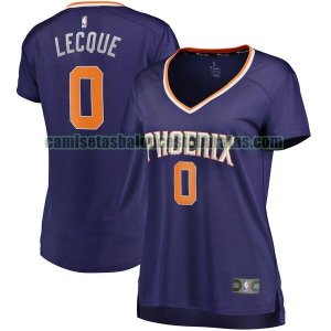 Camiseta Jalen Lecque 0 Phoenix Suns icon edition Púrpura Mujer