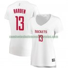 Camiseta James Harden 13 Houston Rockets association edition Blanco Mujer
