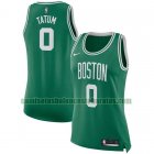 Camiseta Jayson Tatum 0 Boston Celtics Nike icon edition Verde Mujer