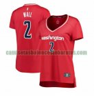 Camiseta John Wall 2 Washington Wizards icon edition Rojo Mujer