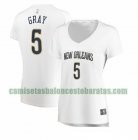 Camiseta Josh Gray 5 New Orleans Pelicans association edition Blanco Mujer