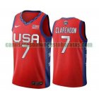 Camiseta Layshia Clarendon 7 USA 2020 USA Olimpicos 2020 rojo Hombre
